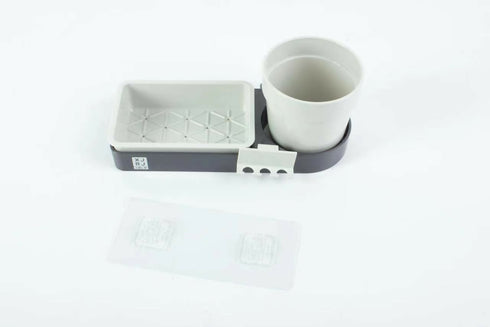 wall mounted toiletries storage rack