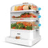 12L household kitchen 3-layer large capacity food electric steamer