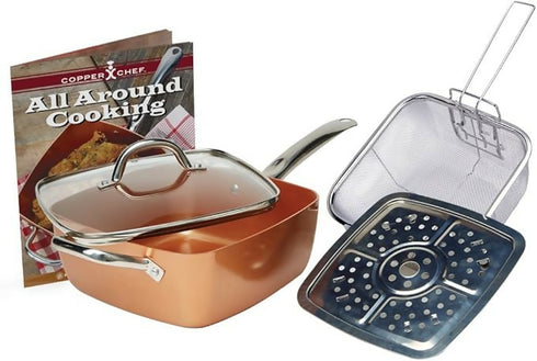 Copper Square Casserole Pan Set