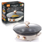 Electric Frying Pan 1600W Non Stick Coating Uniform Heating Large Cooking Surface