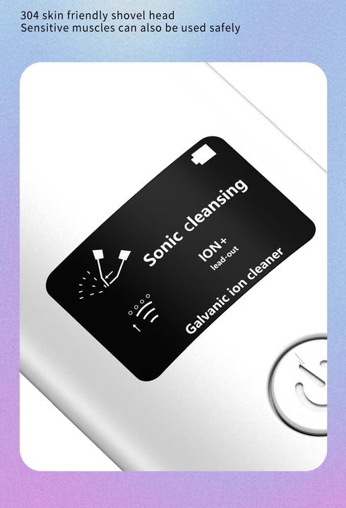 Ultrasonic Skin Scrubber Blackhead Remover with 3 Modes Rechargeable