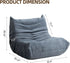 Modern Minimalist Flooring, Sofa, Beanbag Chair, Adult Size, Memory Foam