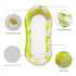 Inflatable Pool Raft Lounger with Lemon Pattern