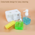 2in1 Multifunctional Soap Dispenser Kitchen Sink Caddy Hand Soap Bottle Dish Soap Bottle Sponge Holder Brush Holder