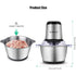 Stainless Steel Mini Meat Grinder Vegetable Chopper