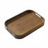 Wooden Serving Tray Rectagular Dark Brown