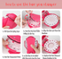 Hair Gem Stamper Kit with 195 Colorful Rhinestone.