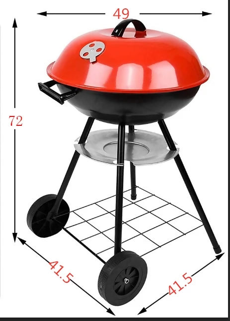 Outdoor Grill Braai Kettle With Lid