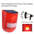 Solar Alarm Flashing 6 LED Light Motion Sensor Detector Security 110dB Siren