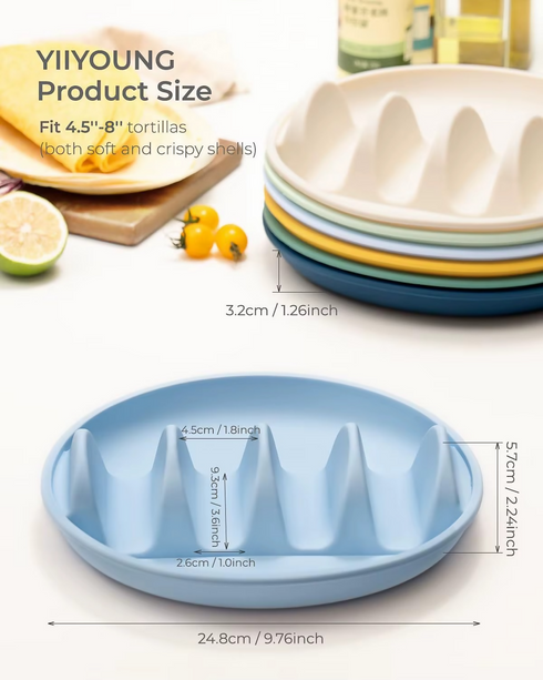 Silicone taco tray