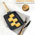 Nonstick Frying Pan with Wood Grain Handle