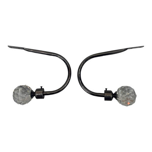 silver Curtain Tiebacks