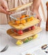 Rectangular Glass Food Storage Container Set with Sealed Bamboo Lids