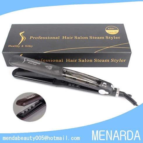 Professional Vapour Infusion Flat Iron Steam Style Hair Straightener