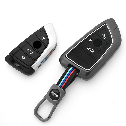 SILICONE+METAL Car Key case Bag Cover case-BMW B