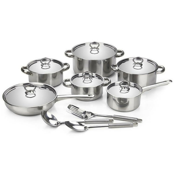 15-Piece Stainless Steel Cookware