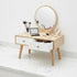 Tabletop Vanity Mirror with Drawer Storage Small Dressing Organizer-7019