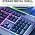 Popular Design IMICE GK-700 104 Keys Metal Backlit Gaming Wired Suspended Illuminated Keyboard With Hand Rest.