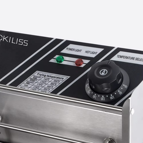 Ackiliss 2500w+2500w Kitchen Mini Chip Fry Food Corn Dog Fries Turkey Double Electric Deep Fryer With Reinforced Frying Basket