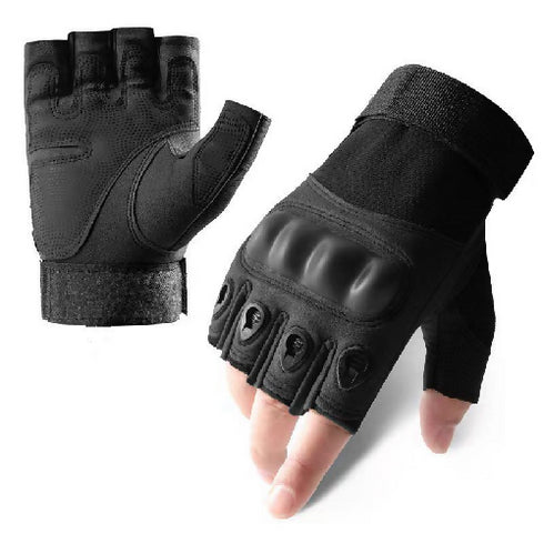 Outdoor Riding Sports Half Finger Hiking Hunting and Camping Accessories Nylon Tactical Gloves.