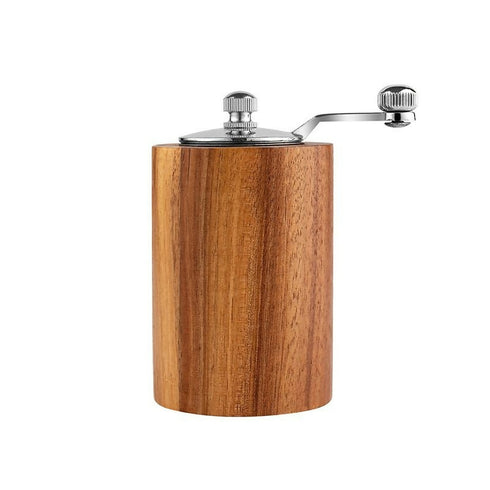 Hand Cranked Pepper Grinder, Portable Kitchen Solid Wood Grinder