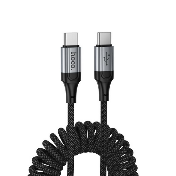 Fast Charging Type-C to Type-C Spring Braided