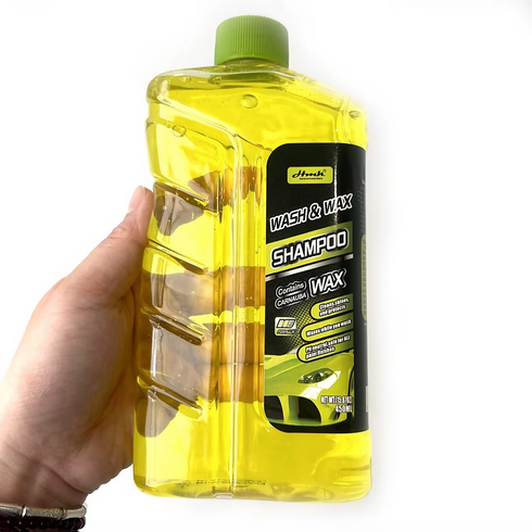 Wash and wax shampoo for cars