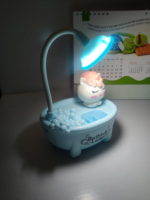 3 in 1 Cute Little Cartoon Bathtub Table Lamp.