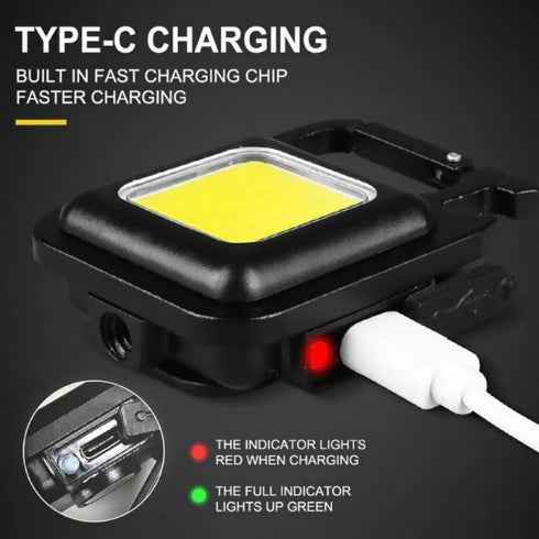 COB Rechargeable Carabiner Keychain Light -FA-031