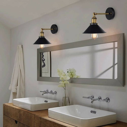 Rustic Antique Metal Wall Sconce