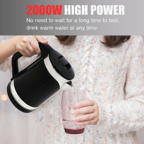 Home Appliance Fast Boil Double Wall 2L Water Boiler Electric Jug