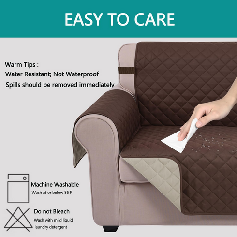 2 seater Reversible Sofa Cover Couch Cover for Pets.