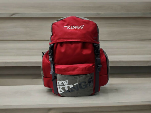 New Kings School Backpack - grey/red