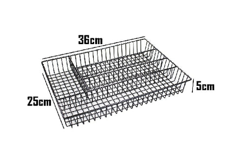 Wire Drawer Organizer Chrome/Black