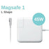 Macbook Air 45W Magsafe 1 L Shape Replacement Charger - White