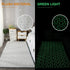 Glistening Glow In The Dark Washable Rug Cushy Bedside Mat - Pentagon