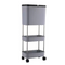 Kitchen Three-Layer Mobile Trash Can - Grey