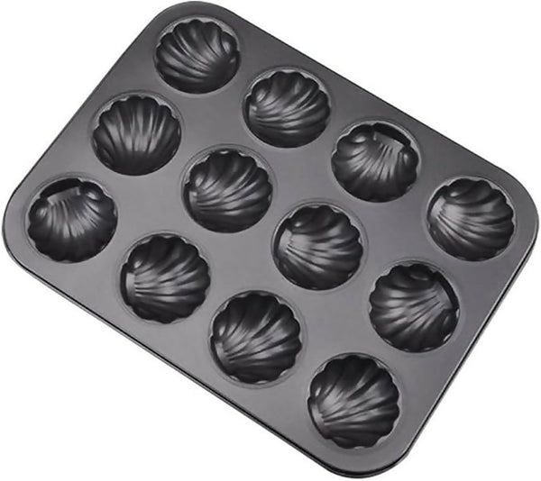 Cookie Mould Carbon Steel Shell Baking with 12-Cavity