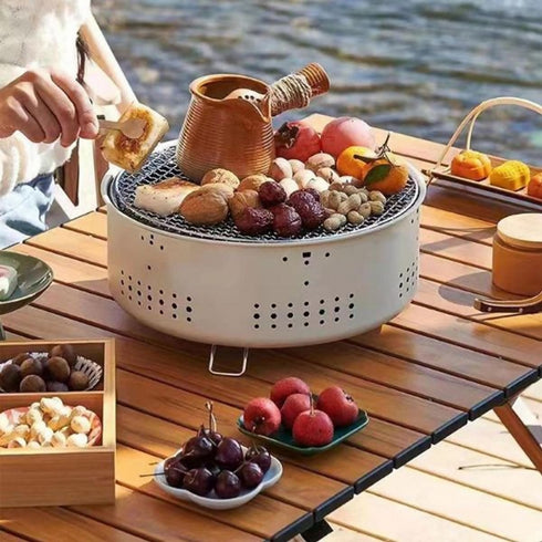 Portable Barbecue Charcoal Braai Stand for Indoor & Outdoor Cooking