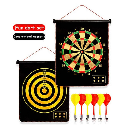 Magnetic Dart Board Set Double-sided.
