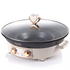 Electric Frying Pan 1600W Non Stick Coating Uniform Heating Large Cooking Surface