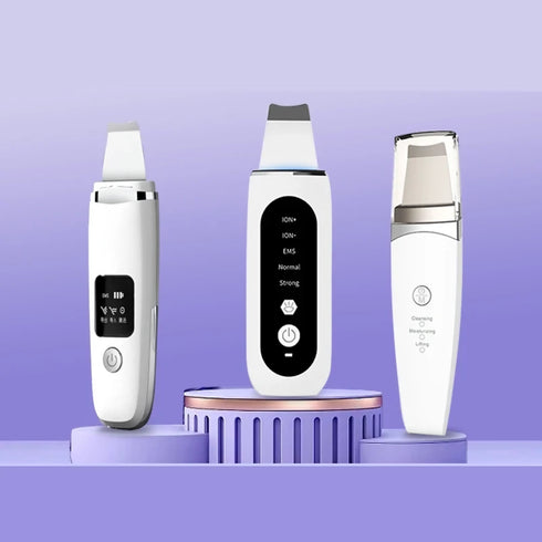 Ultrasonic Skin Scrubber Blackhead Remover with 3 Modes Rechargeable