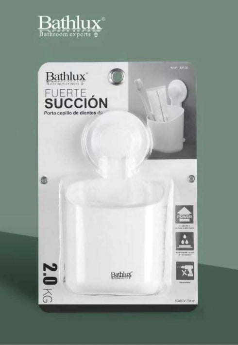 Bathlux Toothbrush / Accessory Holder With Suction Cup