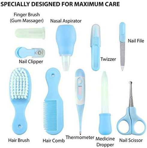 10 in 1 Baby Care Kit - Blue