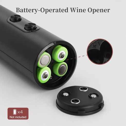 Battery Operated Electric Wine Opener Set