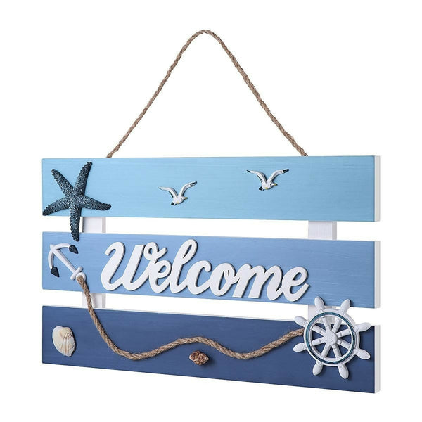 Beach Theme Welcome Wall Decor