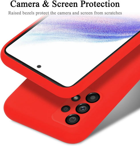 Liquid Silicone Back Case For Samsung Galaxy A23 - Red
