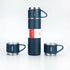 Thermal Insulated Travel Flask Set, Blue