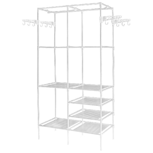 Heavy Duty Garment Rack Adjustable Wire Shelving Clothes Rack