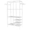 Heavy Duty Garment Rack Adjustable Wire Shelving Clothes Rack